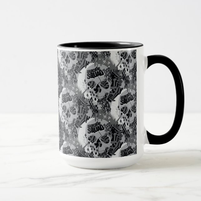 Mug Motif de crâne du peloton | de suicide (Droite)