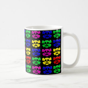 Mug Motif de crânes colorés