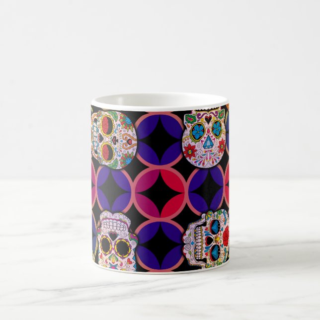 Mug Motif de crânes de sucre (Centre)
