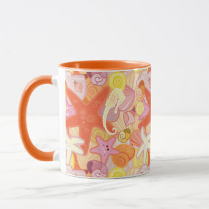 Mug Motif de créature maritime Pastel