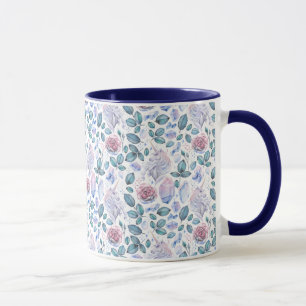 Mug Motif de cristaux et de roses de licorne