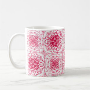 Mug Motif de décoration ornementale en dentelle transp