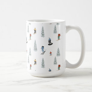 Mug Motif de descente d'hiver