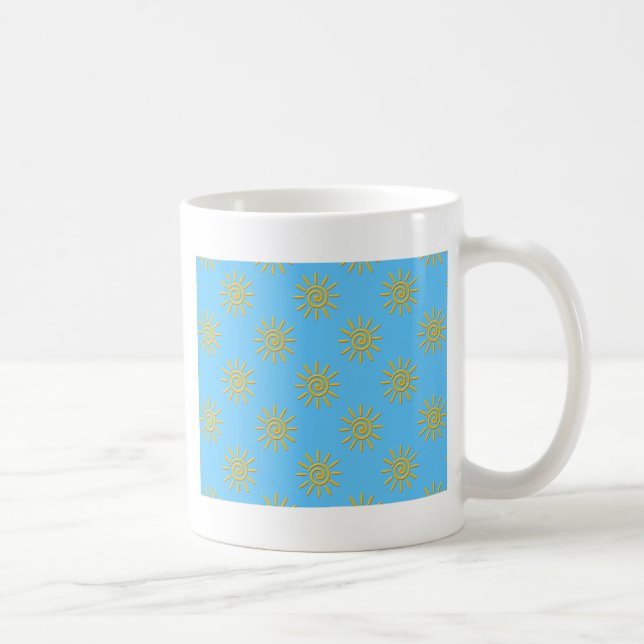 Mug motif de dessin 3D Jaune Sun (Droite)