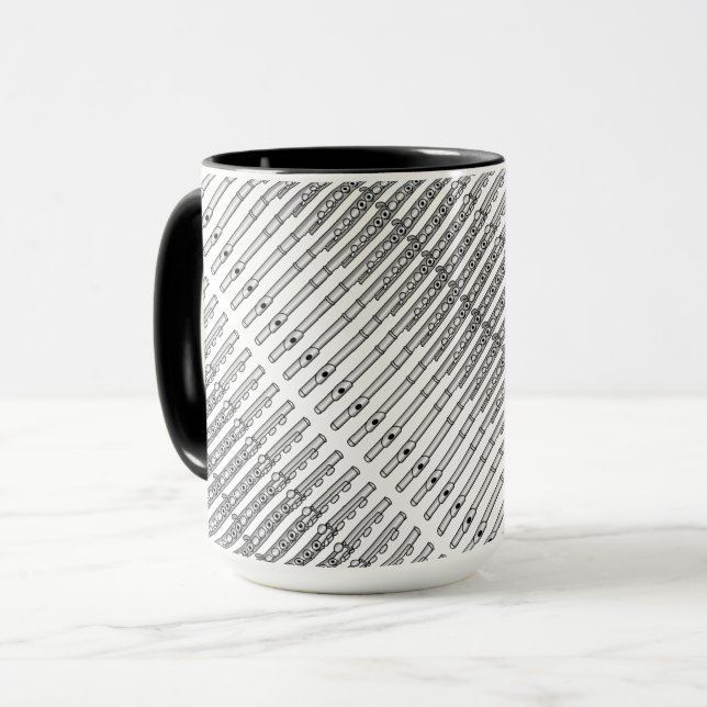 Mug Motif de dessin de flux (Devant gauche)