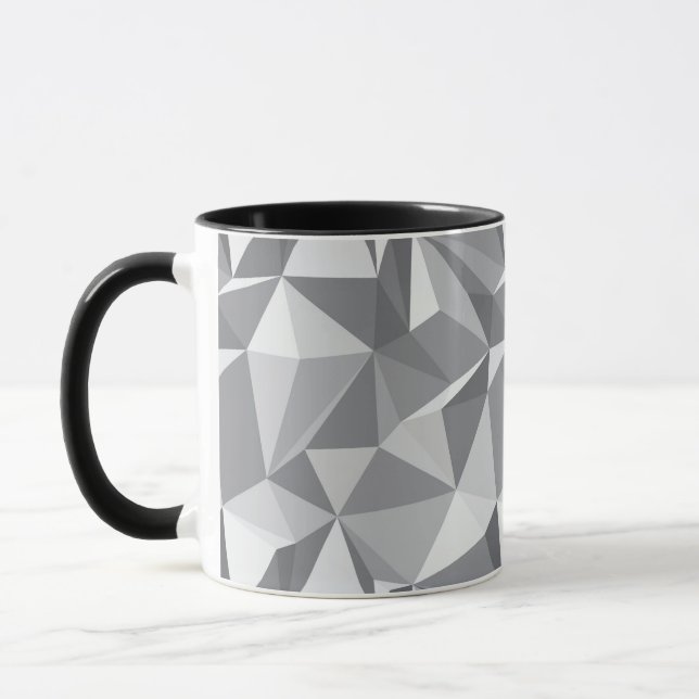 Mug Motif de diamant - polygone abstrait (Gauche)