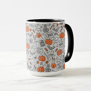 Mug Motif de doodle pour les enfants mignons Halloween
