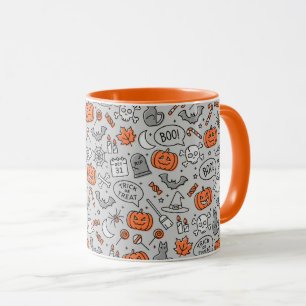 Mug Motif de doodle pour les enfants mignons Halloween
