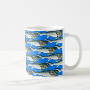 Mug Motif de Dunkleosteus dans le bleu