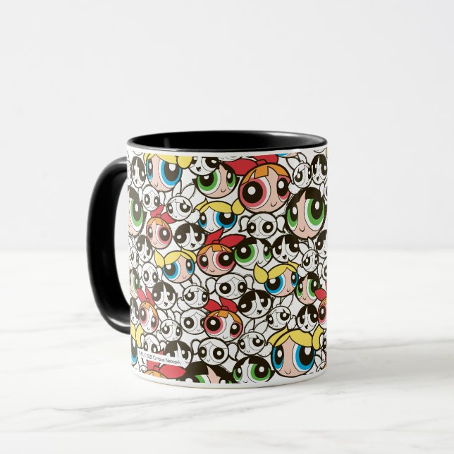 Mug Motif de face pour les filles Powerpuff (Devant gauche)