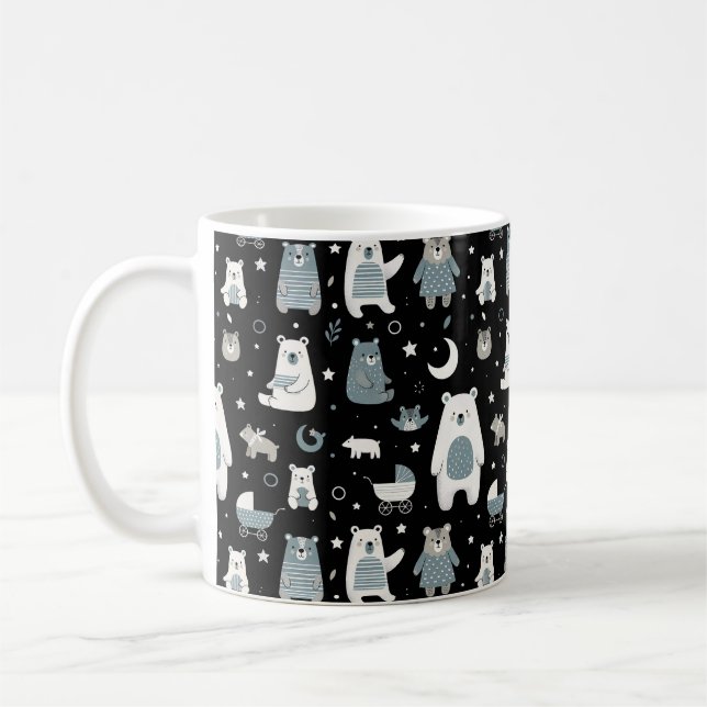 Mug Motif de famille d'ours Whimsical (Gauche)