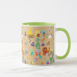 Mug Motif de fenêtres d'appartement de Rue Sésame
