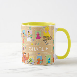 Mug Motif de fenêtres d'appartement de Rue Sésame