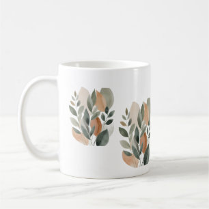 Mug Motif de feuille botanique minimal