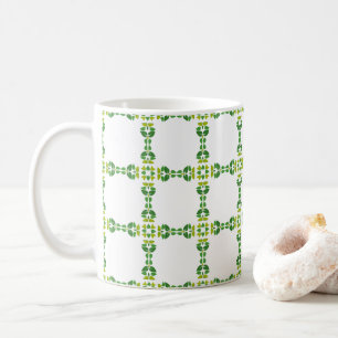 Mug Motif de feuille, motif de feuilles, feuilles vert