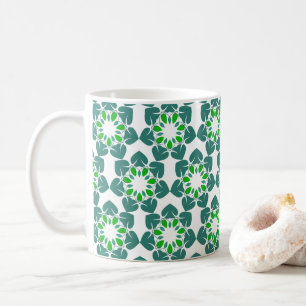 Mug Motif de feuille, motif de feuilles, feuilles vert