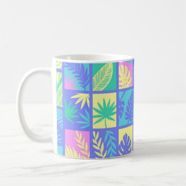 Mug Motif de feuilles (Gauche)