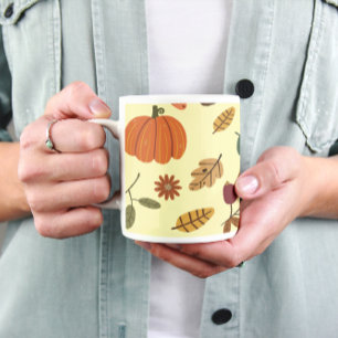 Mug Motif de feuilles d'automne et de récolte 
