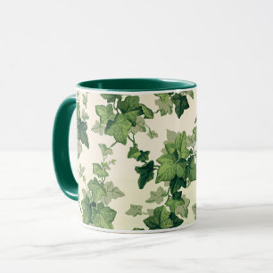 Mug Motif de feuilles de lierre torsadées