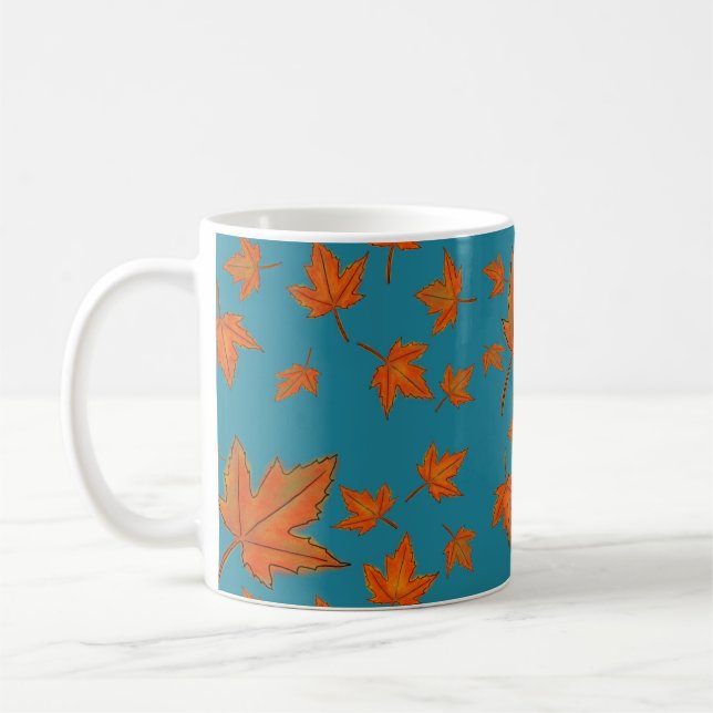 Mug Motif de feuilles d'érable (Gauche)