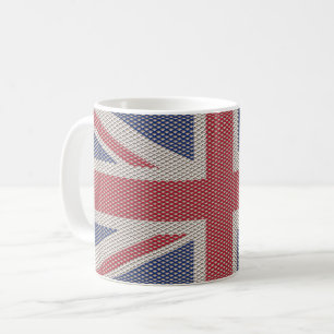 Mug Motif de filet à mailles fines avec drapeau Union 