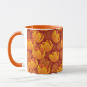 Mug Motif de fleur d'or