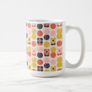Mug Motif de fleur moderne de la moitié du siècle