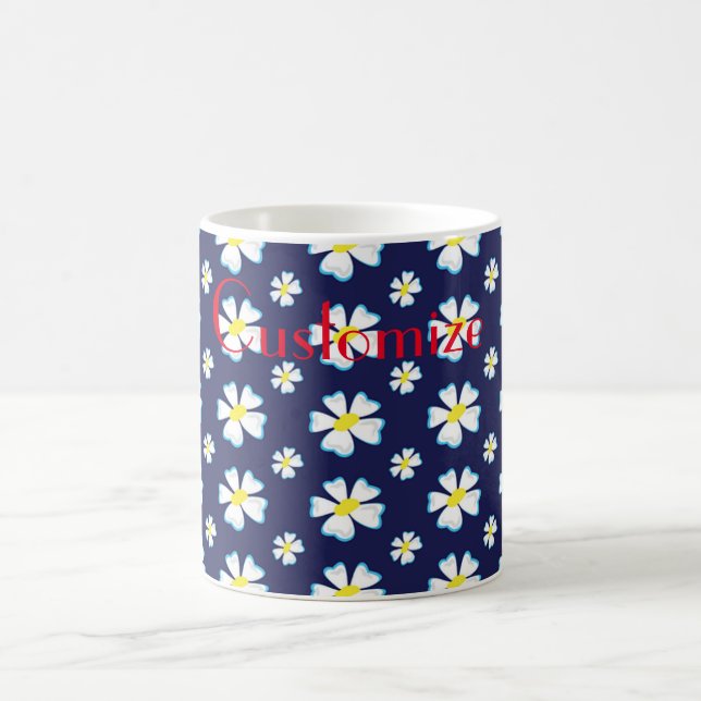 Mug Motif de fleurs blanches Thunder_Cove (Centre)