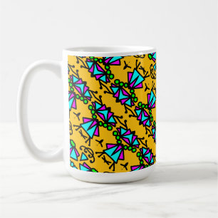 Mug Motif de fleurs de doodle bug