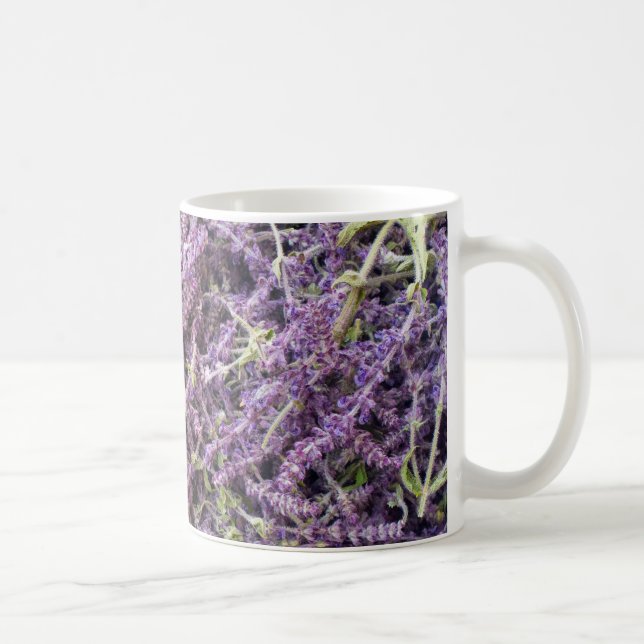 Mug Motif de fleurs de lavande (Droite)