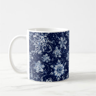 Mug Motif de fleurs de neige d'hiver