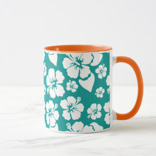 Mug Motif de fleurs d'Hibiscus