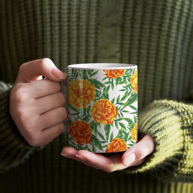 Mug Motif de fleurs Marigold (Marigold Pattern Mug)