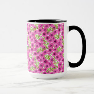 Mug Motif de fleurs pétunia rose
