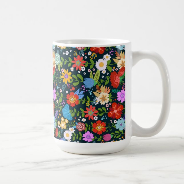 Mug Motif de fleurs sans soudure Ditsy-13554 (Droite)