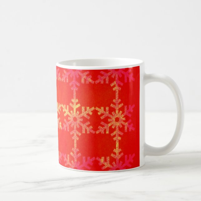 Mug Motif de flocon de neige de Noël (Droite)