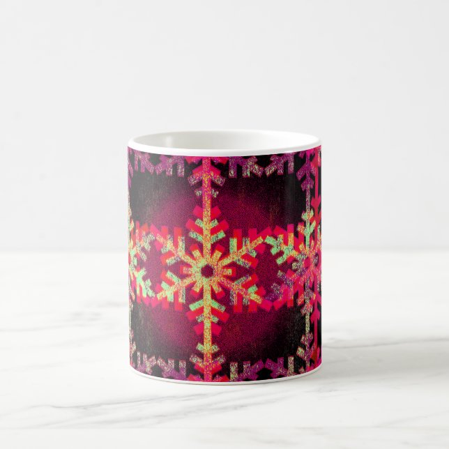 Mug Motif de flocon rose (Centre)