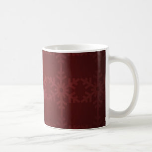 Mug Motif de flocon rouge de Noël