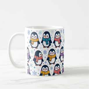 Mug Motif de foulard de pingouin d'hiver mignon