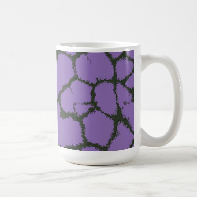 Mug Motif de fourrure de girafe violette (Droite)