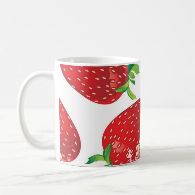 Mug Motif de fraises (Gauche)