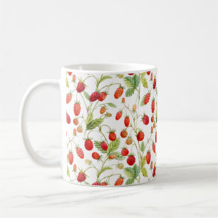 Mug Motif de fraises sauvages Aquarelle