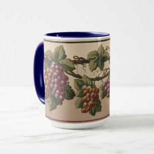 Mug Motif de frise de vigne de l'ère victorienne antiq