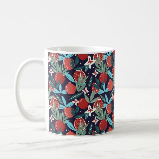 Mug Motif de fruits de grenade sans joint (Gauche)