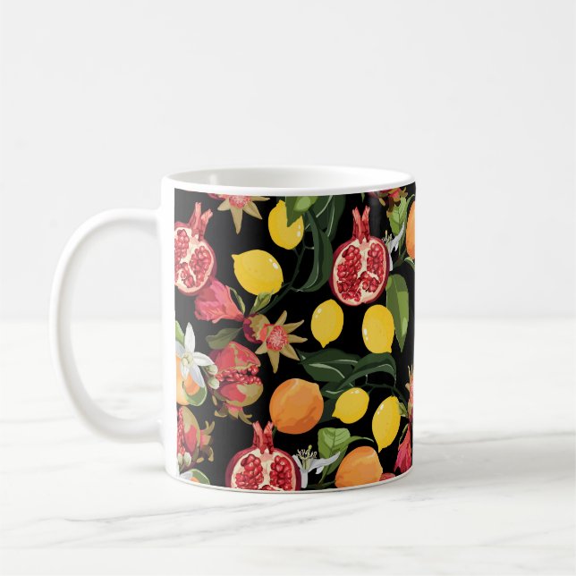 Mug Motif de fruits tropicaux sans soudure. Fond exoti (Gauche)