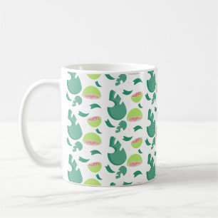 Mug Motif de fruits vert rose goyave