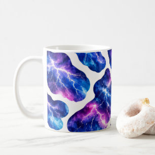 Mug Motif de galaxie de tempête d'éclairs