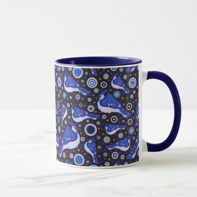 Mug Motif de geai bleu (Droite)