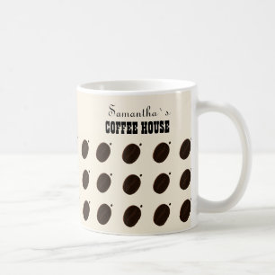 Mug Motif de grain de café brun espresso pour la marqu
