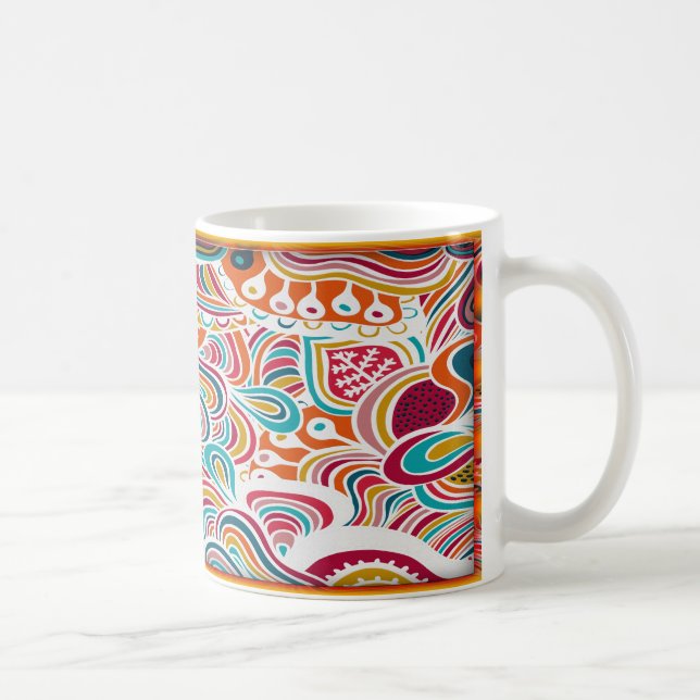 Mug Motif de gribouillage (Droite)